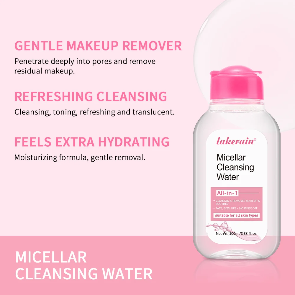100ml Garnier Micellar Water Hydrating Facial Cleanser Deep Makeup Remover Cleaning Water Refresh Hydrate Cleansing Skin makeup remover