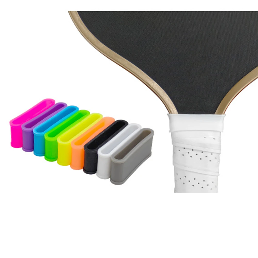 9 Stück Pickleball Paddle Racket Grip Bands Tennisschläger sichert Anti-Rutsch-Silikon-Overgrip-Ring Comfort Grip Strap – Detail 2