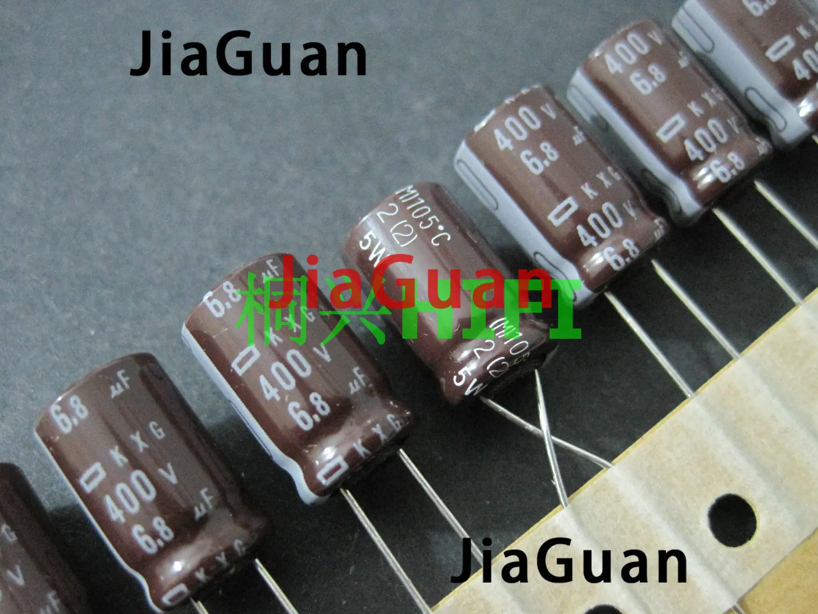 

20pcs NEW NIPPON KXG 400V6.8UF 10x16MM NCC 400v 6.8uf electrolytic Capacitor 6.8UF 400V CHEMI-CON 6.8uf/400v