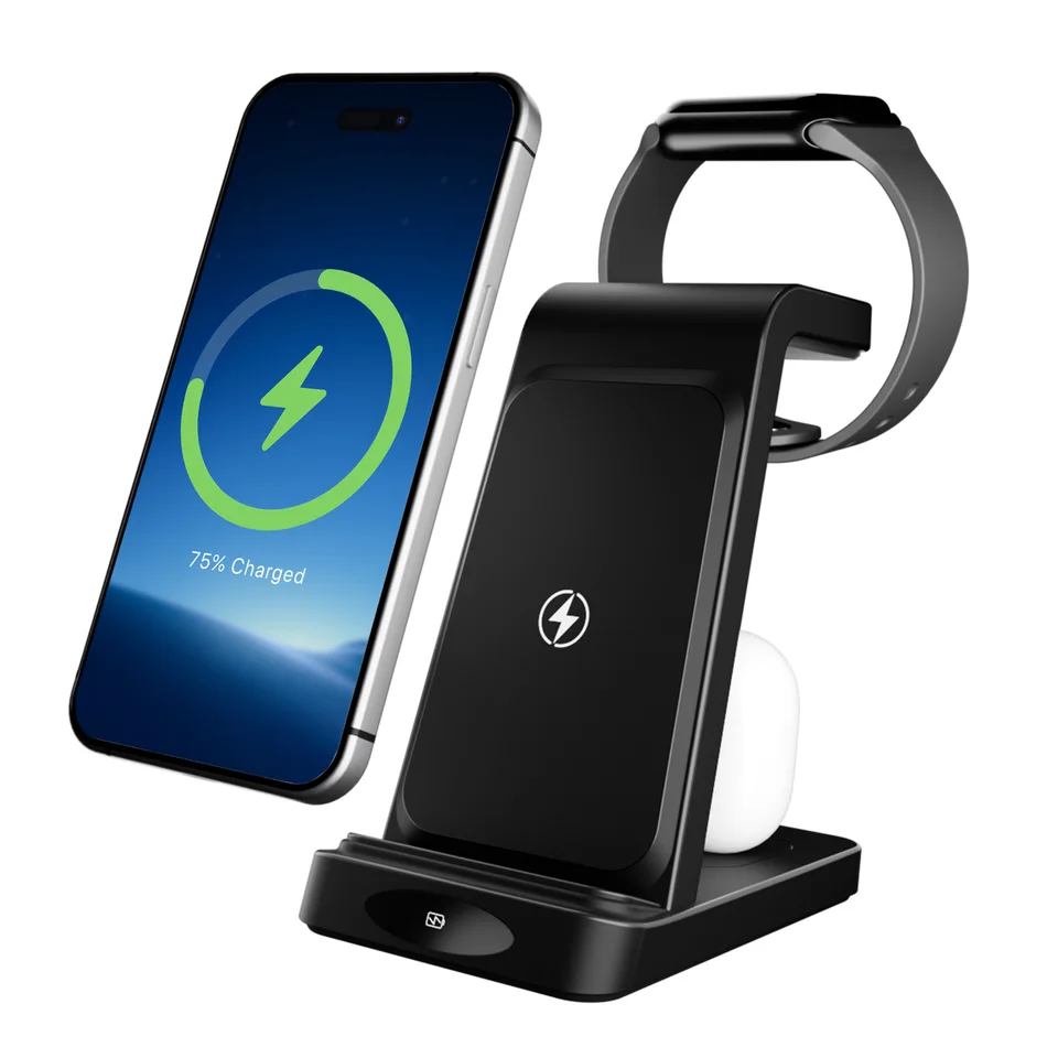 3 in 1 Wireless Charging Station Fast Charger