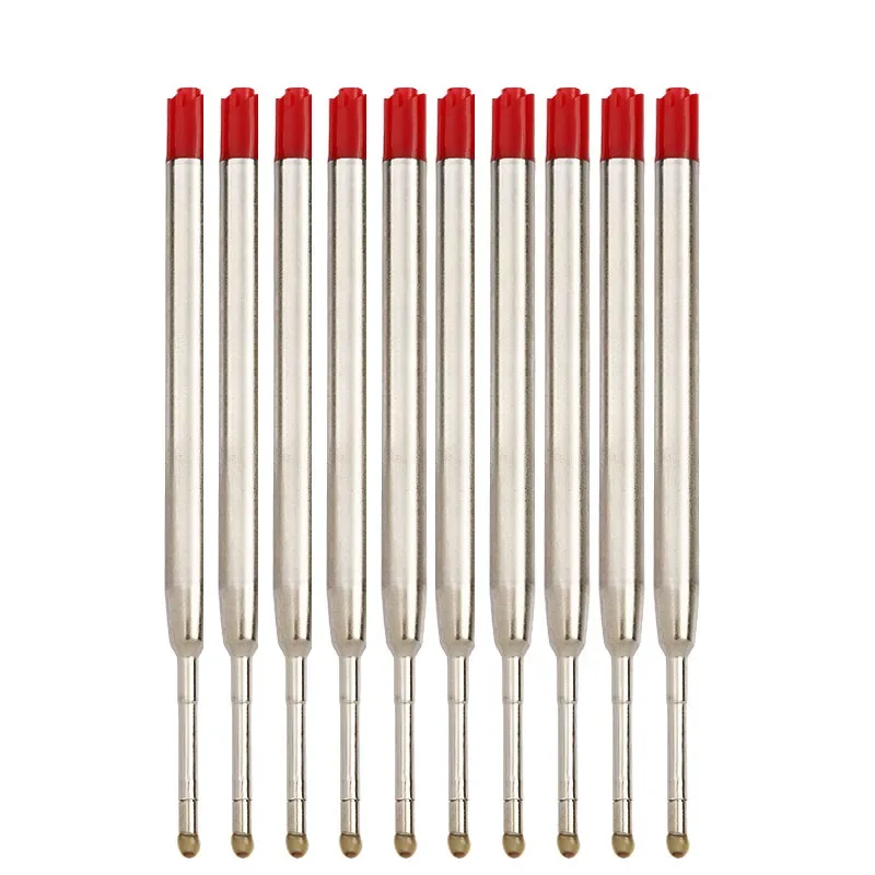 Ballpoint Pen Refill Set - Medium Point, Assorted Colors, Metal Ink Rods, 3.9-Inch Length