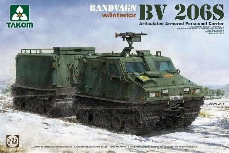 

TAKOM 2083 1/35 Scale Bandvagn Bv206S Articulated Armored Personnel Carrier