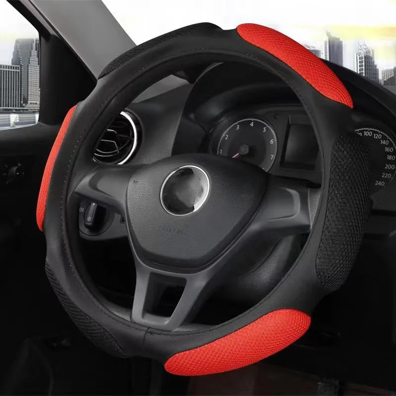 Luxurious 38cm Steering Wheel Cover - Premium Interior Car Accessory
