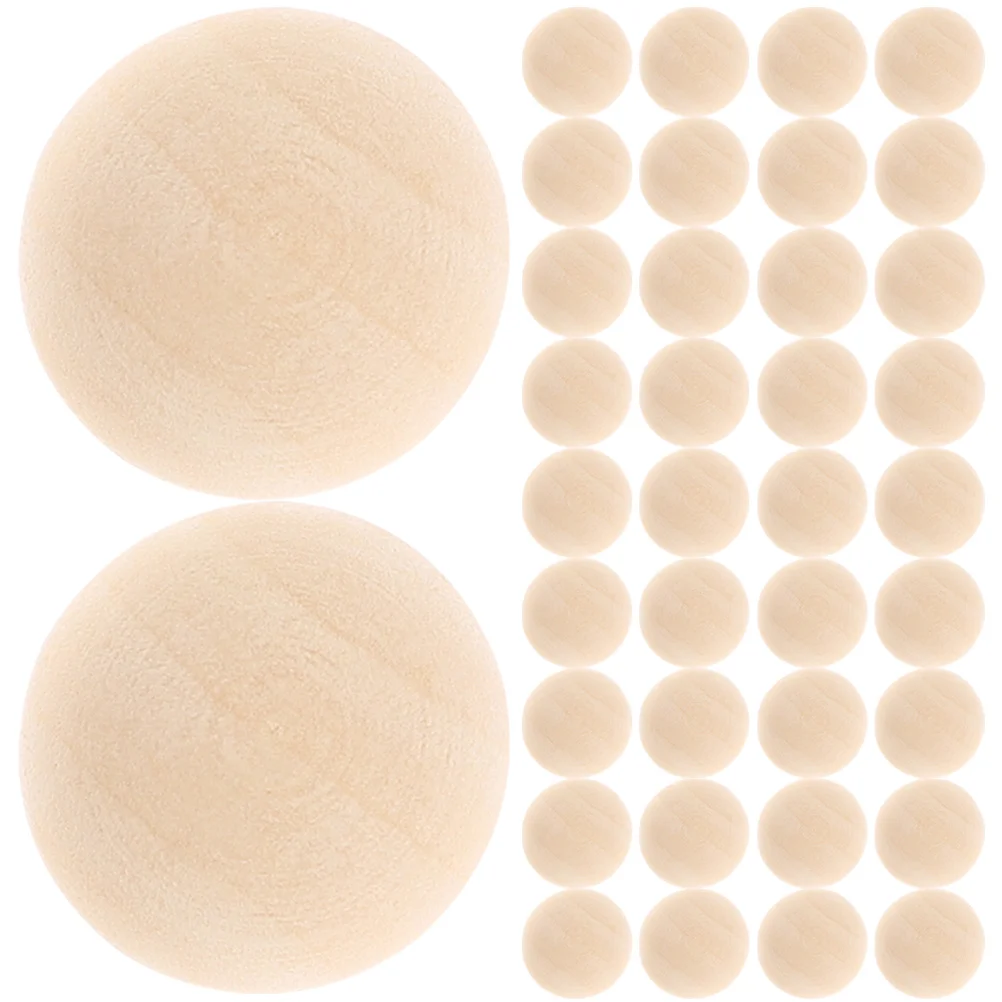 

Didiseaon 48Pcs Half Wooden Beads Wooden Beads Crafts 15Mm Half Spheres Unfinished Round Split Wooden Beads Diy Crafts Arts