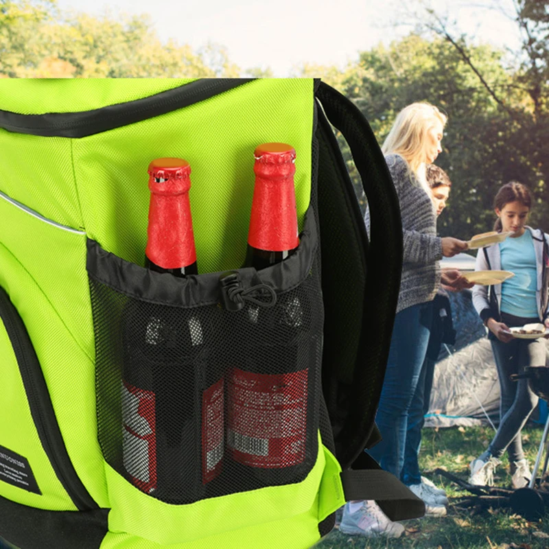 33L Refrigerator Bag Soft Large 36 Cans Insulated Cooler Backpack Thermal Isothermal Fridge Travel Beach Ice Beer