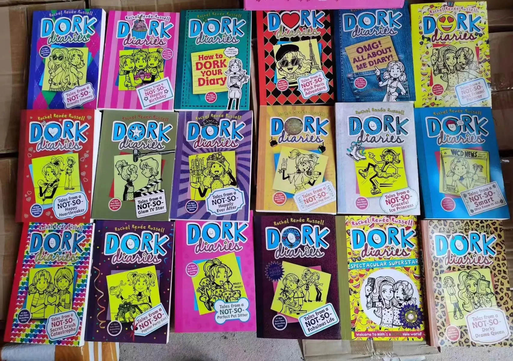 18 Volumes Dork Diaries English Picture Book Girls Wimpy Kid Comic