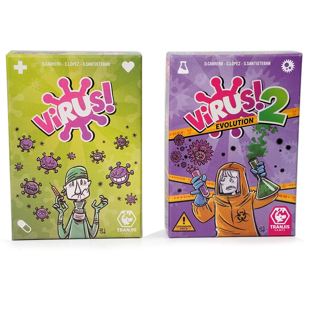 Virus Card Game Spanish English Version The Contagiously Virus 2 Correct Version Party Game For Fun Family Games