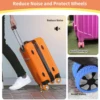 4/8Pcs Luggage Wheel Covers Portable Suitcase Wheel Protector Covers Silicone Luggage Wheel Covers Luggage Spinner Wheel Covers 3