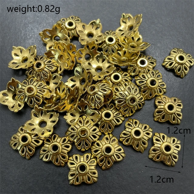 Hollow Out Big Hole Vintage Metal Loose Spacer Bead Caps For Jewelry Making  DIY Finding Accessories Supplies Wholesale 10-30pcs - AliExpress