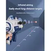 Kids Rocket Launcher Electric Toy Gun Bazooka Shooting with Voice Light Smoke Howitzer Soft Bullet Gun Boys Birthday Gifts 5