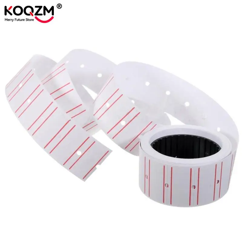 10 Rolls (500 Labels/Roll) White Self Adhesive Price Label Tag Sticker Office Supplies 20x12mm Price Label Paper Tag Sticker - 6