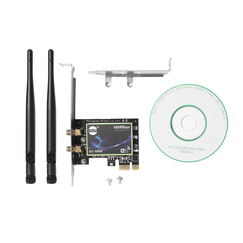 

Адаптер PCI-E 1X для беспроводной сетевой карты, 2,4 дюйма