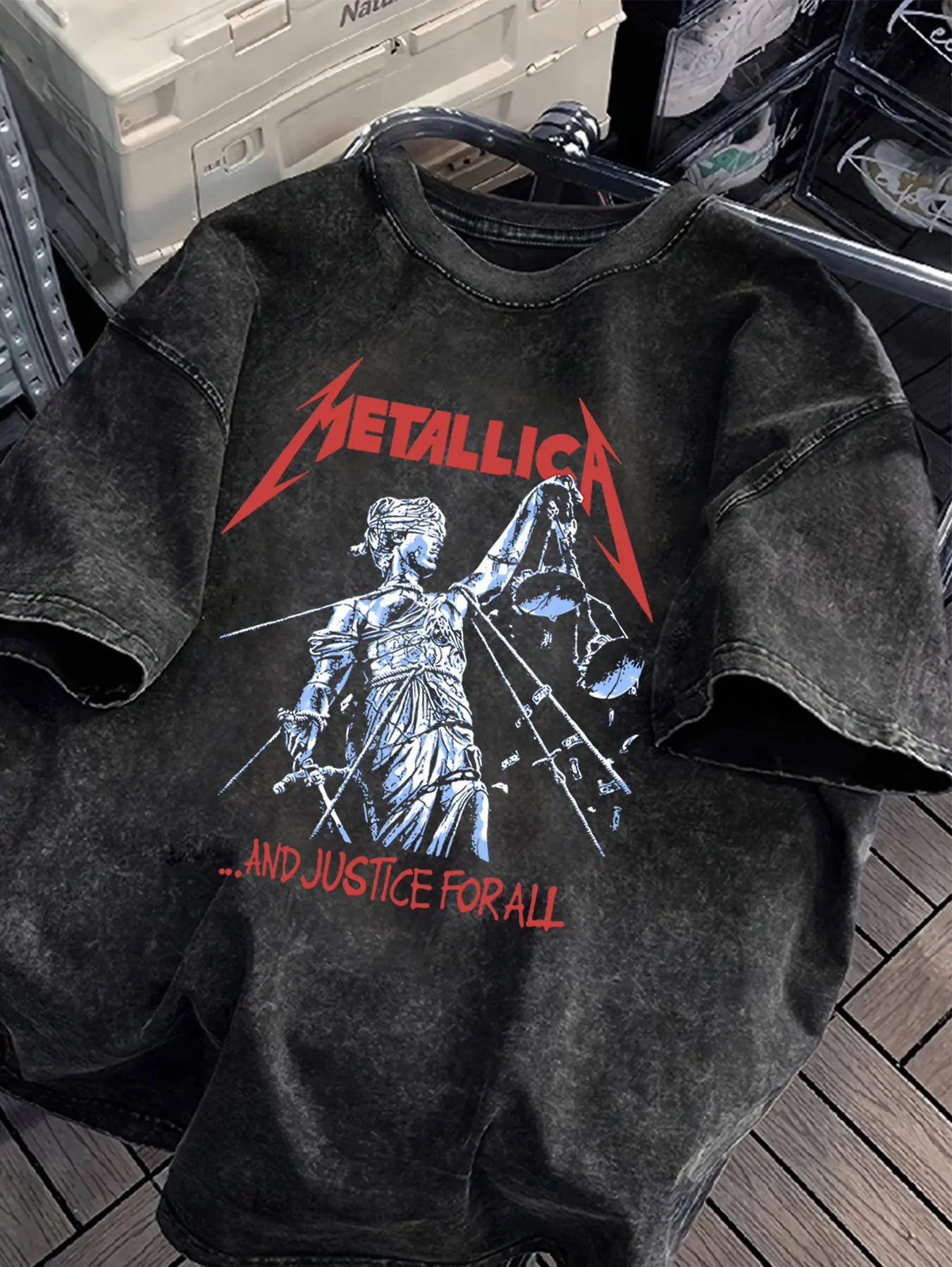 Vintage Rock Band Muster gewaschene T-Shirts Y2k Grafik Top Shirts für Frauen Mode Frauen Kleidung