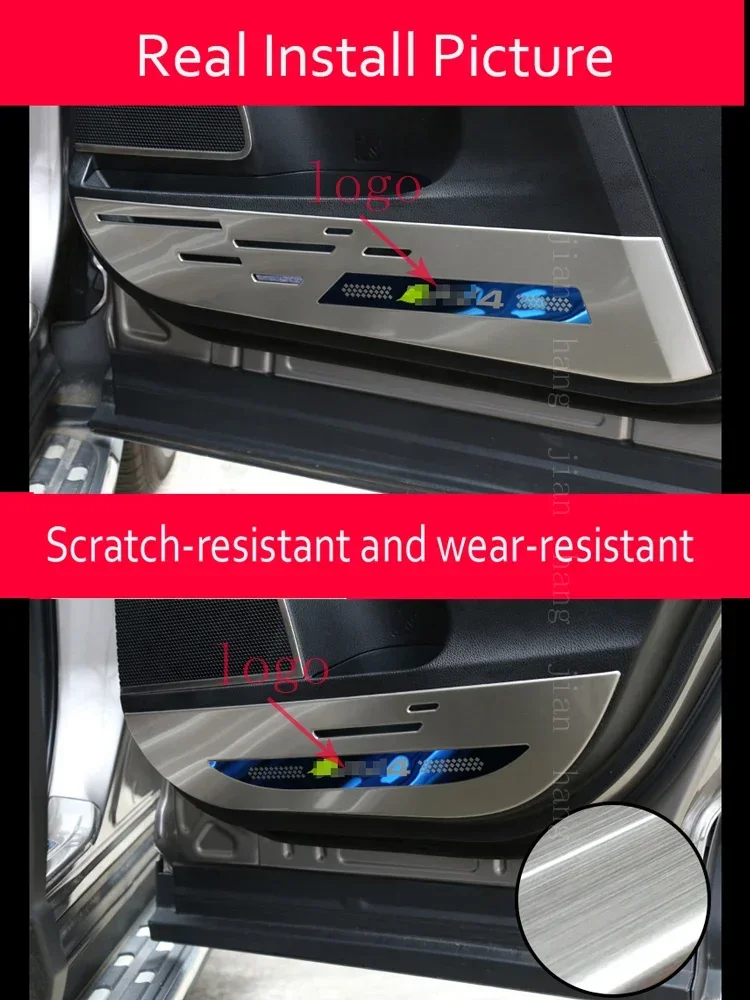 Toyota XA50 RAV4 door anti-kick pad RAV4 stainless steel side door protection anti-scratch pad 2014- auto parts