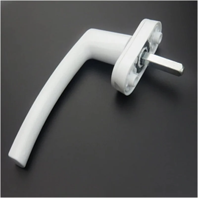 Aluminum Alloy Window Handles Universal Door Handle Key Locking For Double Glazing White Door （Only handle Turning）With Screws
