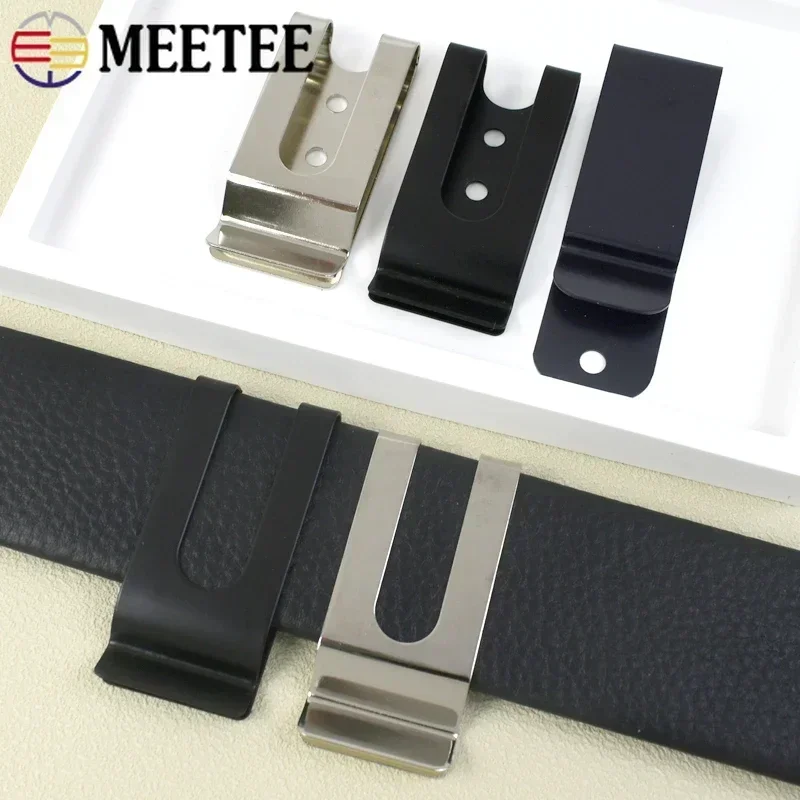 Metal Belt Clip Buckle Set with Waistband and Pocket Loop Hooks - DIY Hardware Accessories