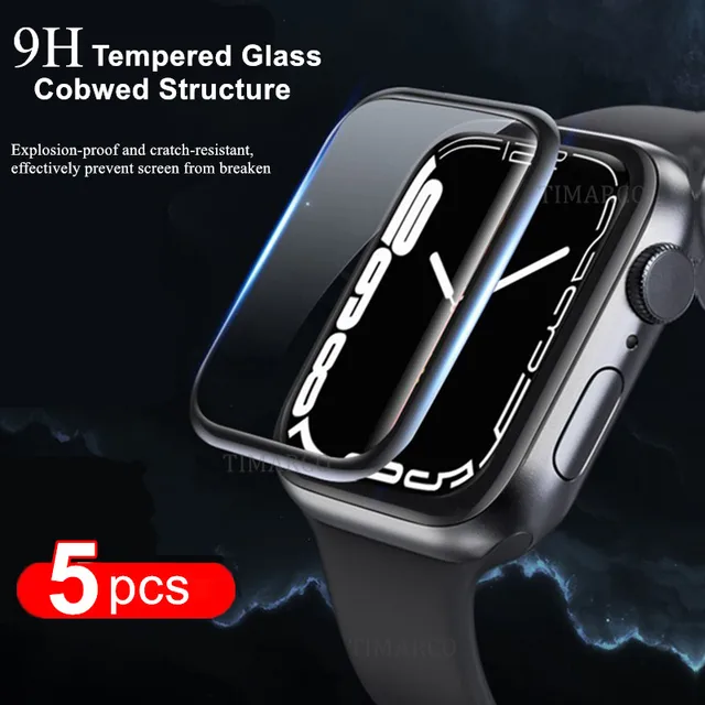 Protecteur d'écran pour Apple Watch, Film Guatemala complet pour iWatch Series 8, 7, 6, SE, 5, 4, 3, Pas de verre, 45mm, 44mm, 41mm, 38mm, 40mm, 42mm 1