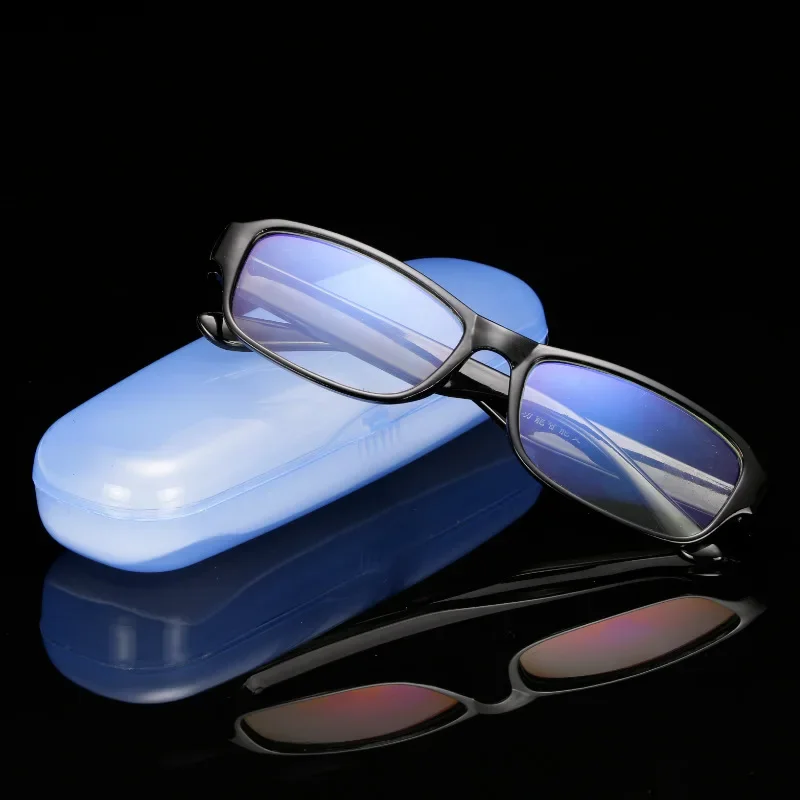 qiuxiaoaa Elegante Occhiali Trasparenti Occhiali da Sole Scatola Morbida Custodia Protettiva Portatile Clip Clip Scatola di plastica Trasparente