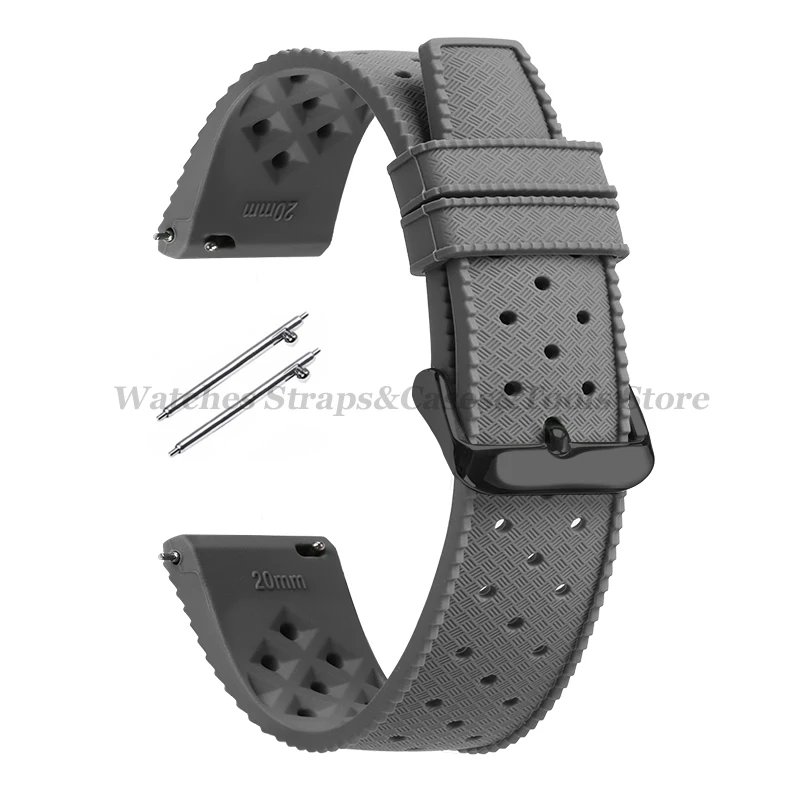 Tropical Silicone Quick Release Watch Band Strap – Premium Rubber Tropic Design