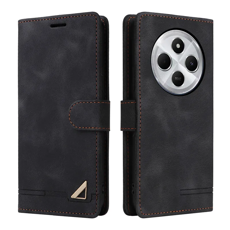 Luxury Leather Wallet Phone Case with Card Slots - Elegant Flip Cover Etui