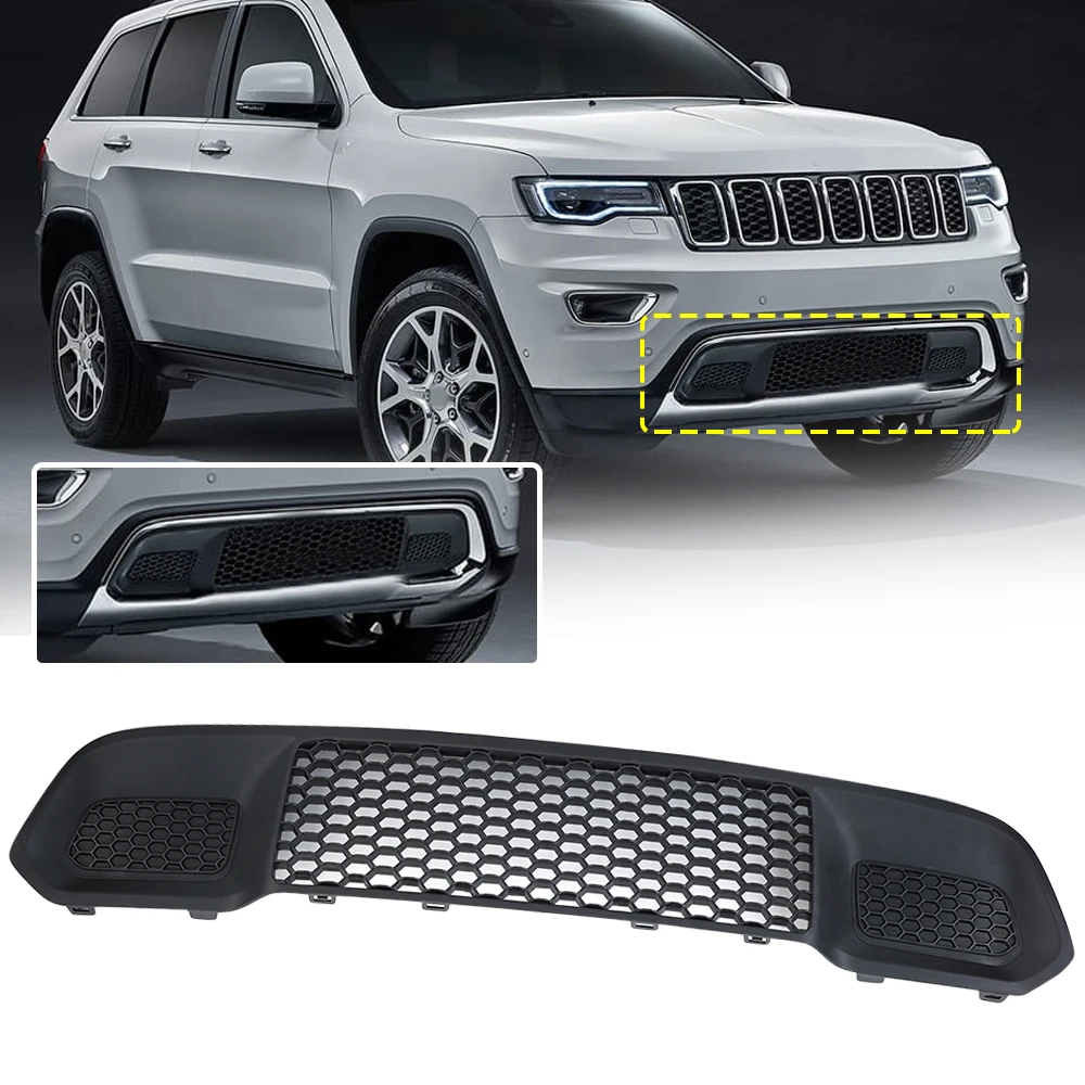 

Racing Grills Lower Grille for Jeep Grand Cherokee 2017 2018 2019 2020 2021 2022 Bumper Front Replaced Car Assembly