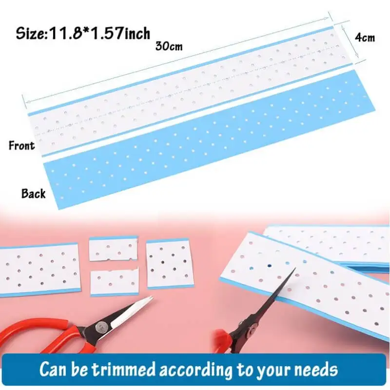 Blue Tape Adhesive Walker Tape Extenda-Bond Plus Double-Sided Wig Tabs With Breathing Holes For Lace Front Wigs Toupee