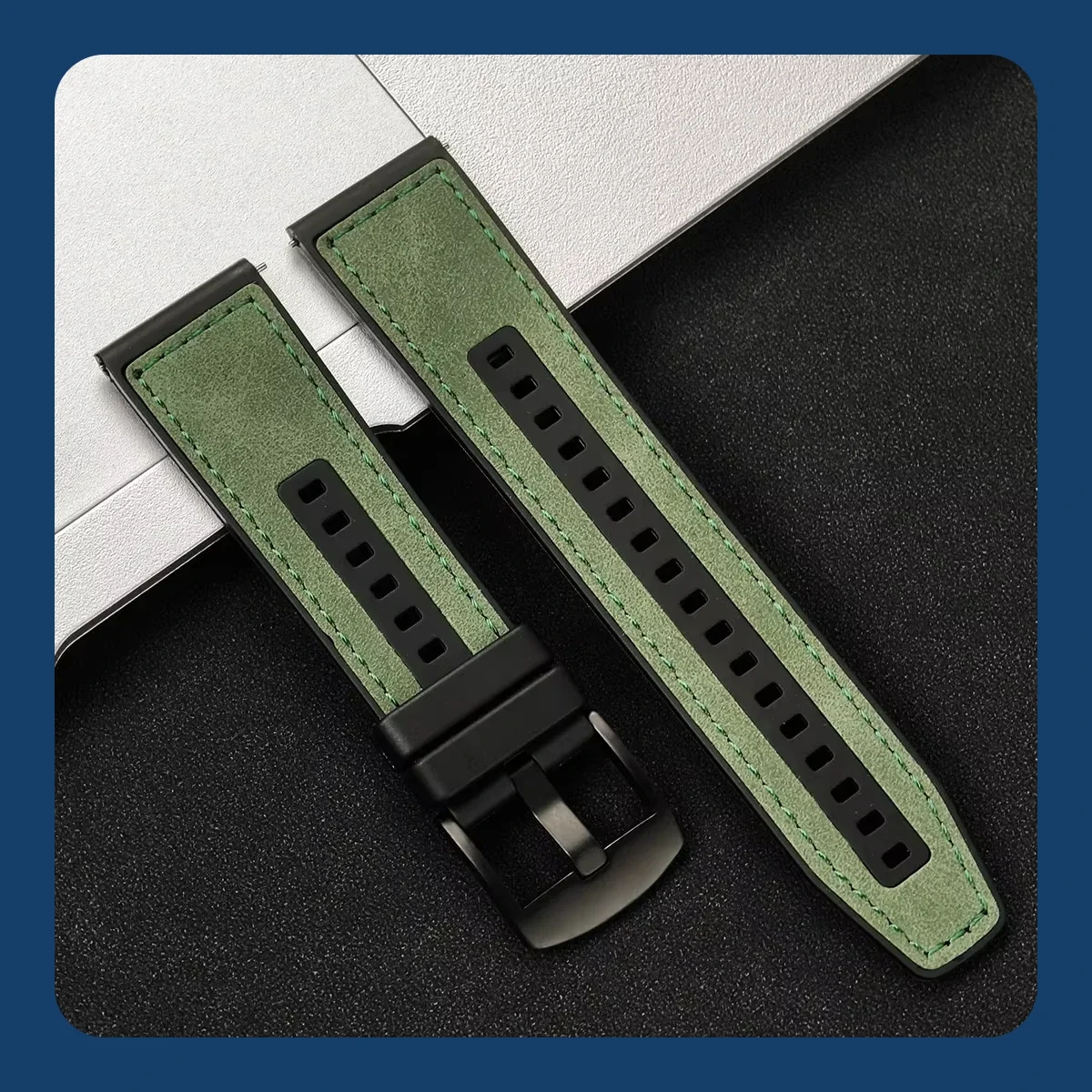 Versatile Silicone Watch Band - 20mm/22mm | Classic & Durable Strap