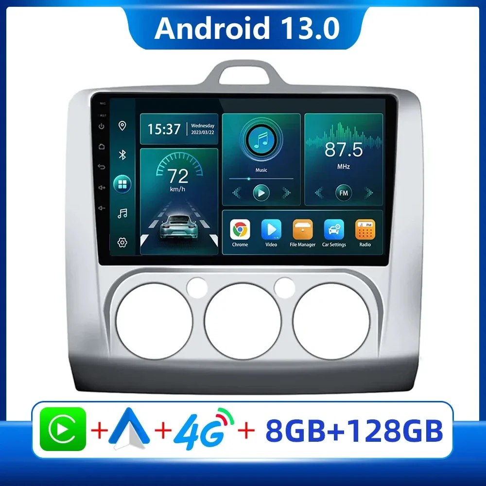 

Android 13 2Din Car Radio Navigation GPS Multimedia video Player For Ford Focus 2 3 Mk2/Mk3 2004-2011 2 din stereo DVD FM