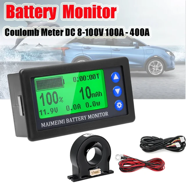 200A Battery Monitor with Hall Sensor for AGM and Lithium (LiFePO4)  Batteries