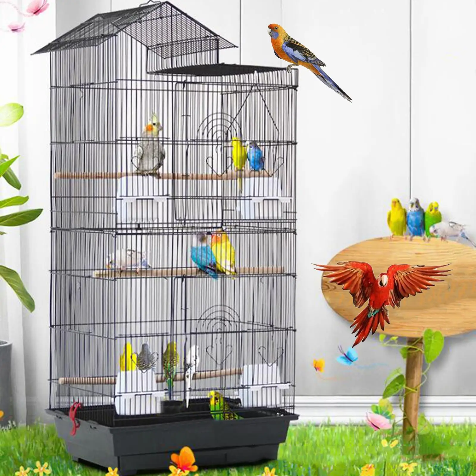 Budgie Cage Parrot Travel Cage Bird Cages For Sale UK Cage Oiseaux
