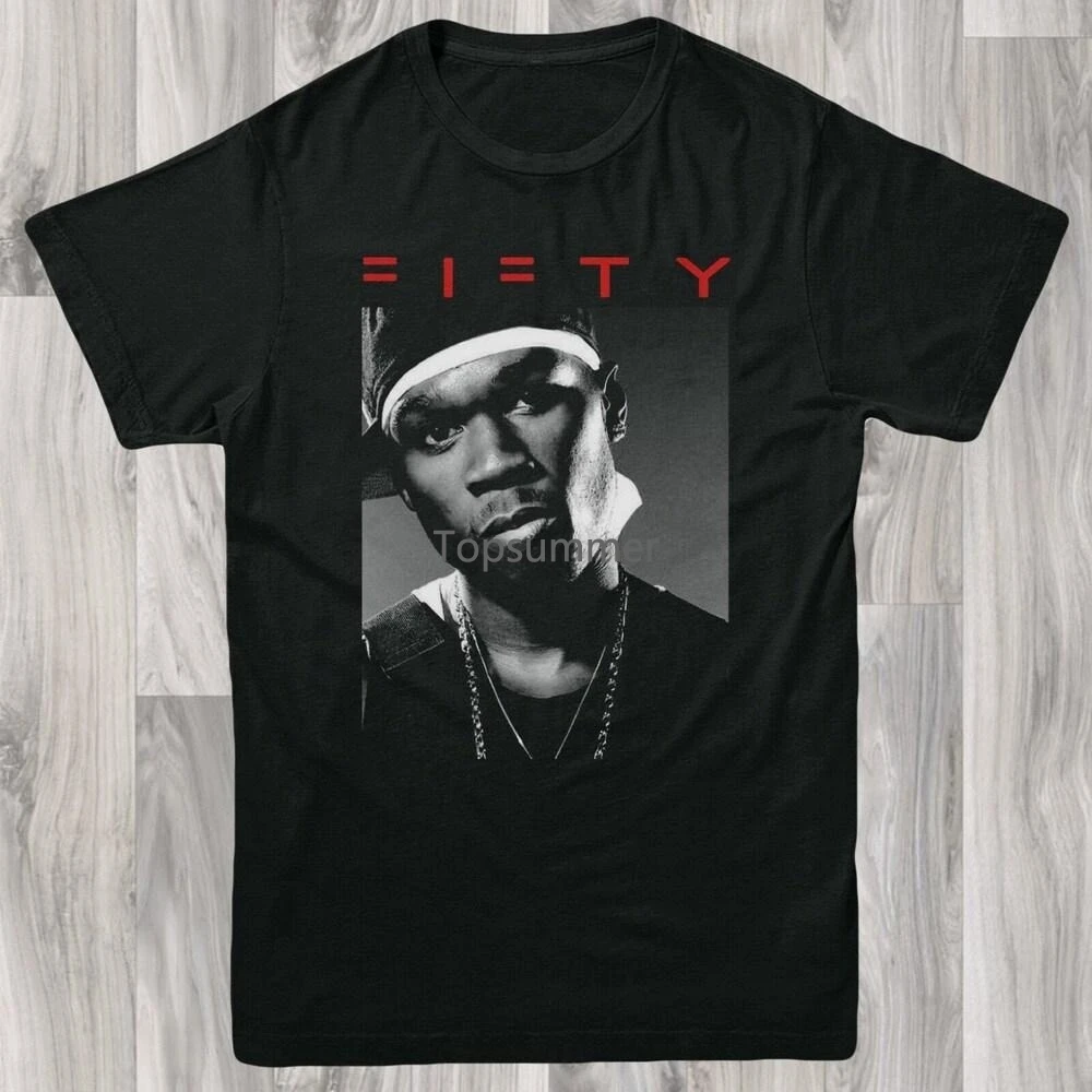 Maglietta 50 Cent Fty Band S-Xl Retro Vintage Design Hip Hop Gangster Rap(3)