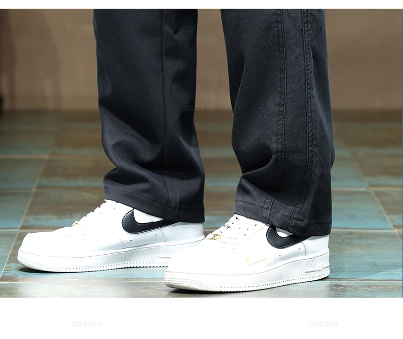Brand Clothing New Soft Lyocell Fabric Pants Men Thick Loose Straight Drawstring Elastic Waist Korea Casual Cargo Trousers Male