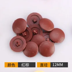 100 - Pack Protective Plastic Screw Caps for Furniture and Exterior Decor (Brown)