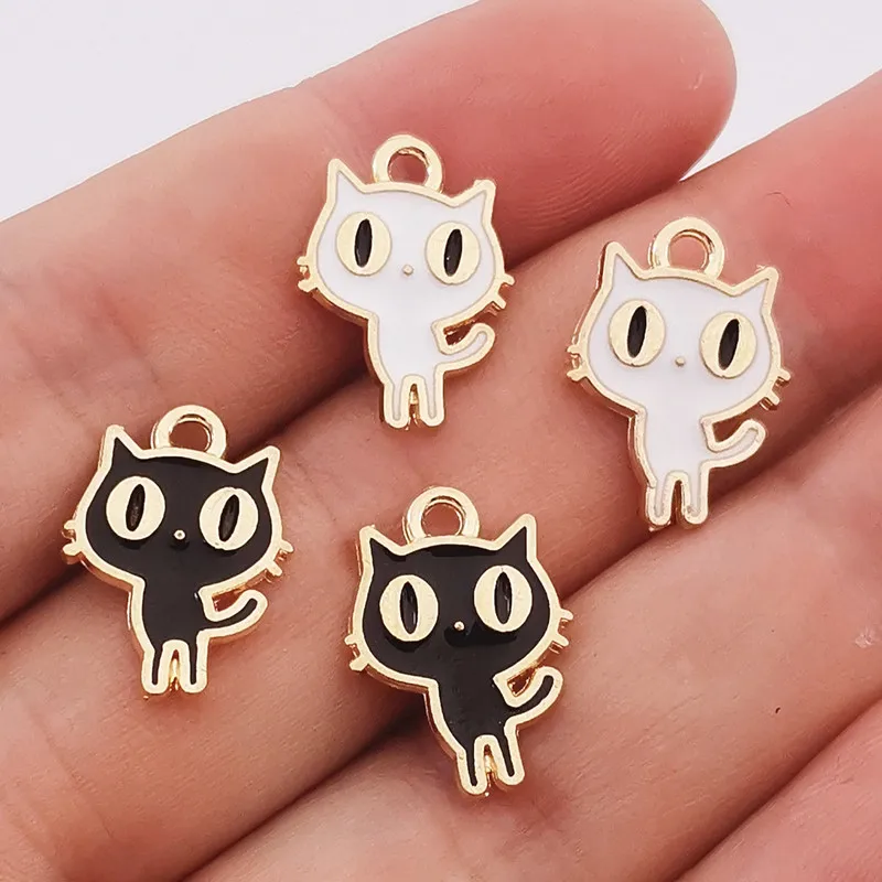 Enamel Cat Charms Alloy Pet Charms Bracelet Necklace Making Animal Charms  DIY Jewelry Making – the best products in the Joom Geek online store