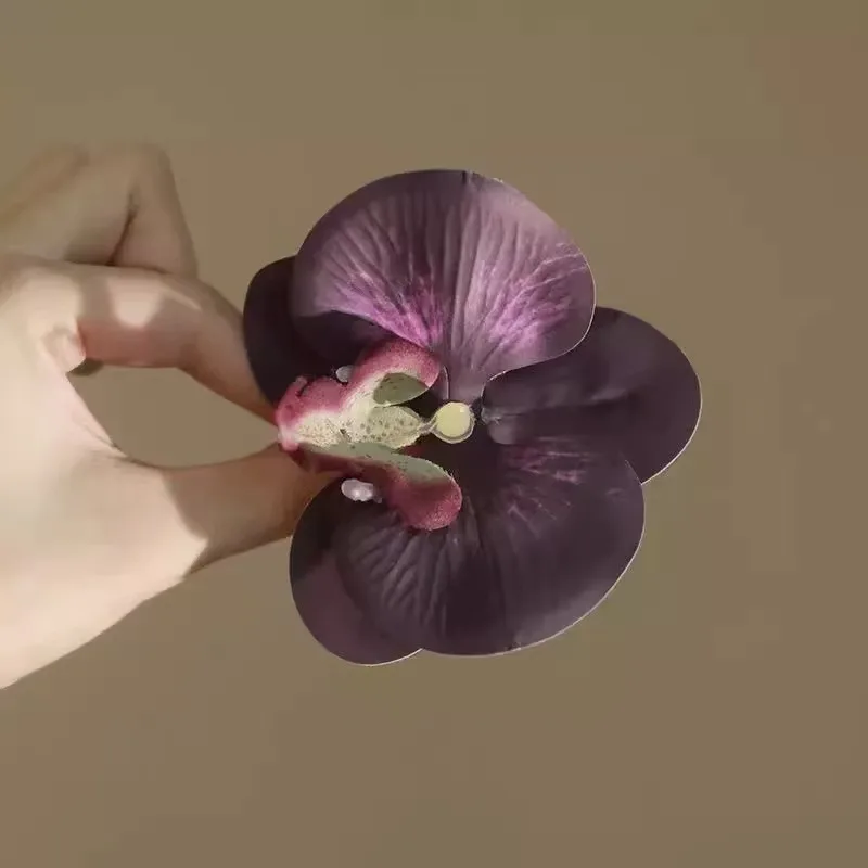 Fermaglio per capelli a forma di fiore phalaenopsis trendy_voghion.com