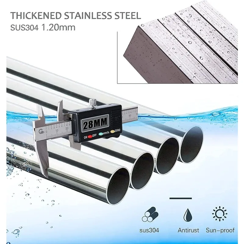 Clothes Drying Racks Outdoor, 82 Inches Updated Version,Stainless Steel Laundry Drying Rack for Indoor Outdoor and The Balcony 6