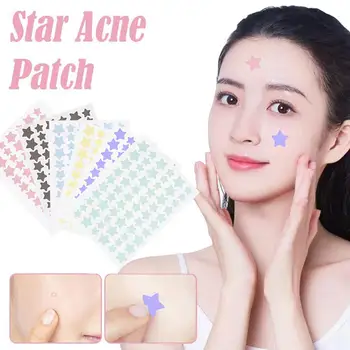 60pcs Invisible Star Shape Acne Patch Acne Marks Cover Patch Waterproof Sweat Proof Pimple Remover Tool Skin Care For Men Women