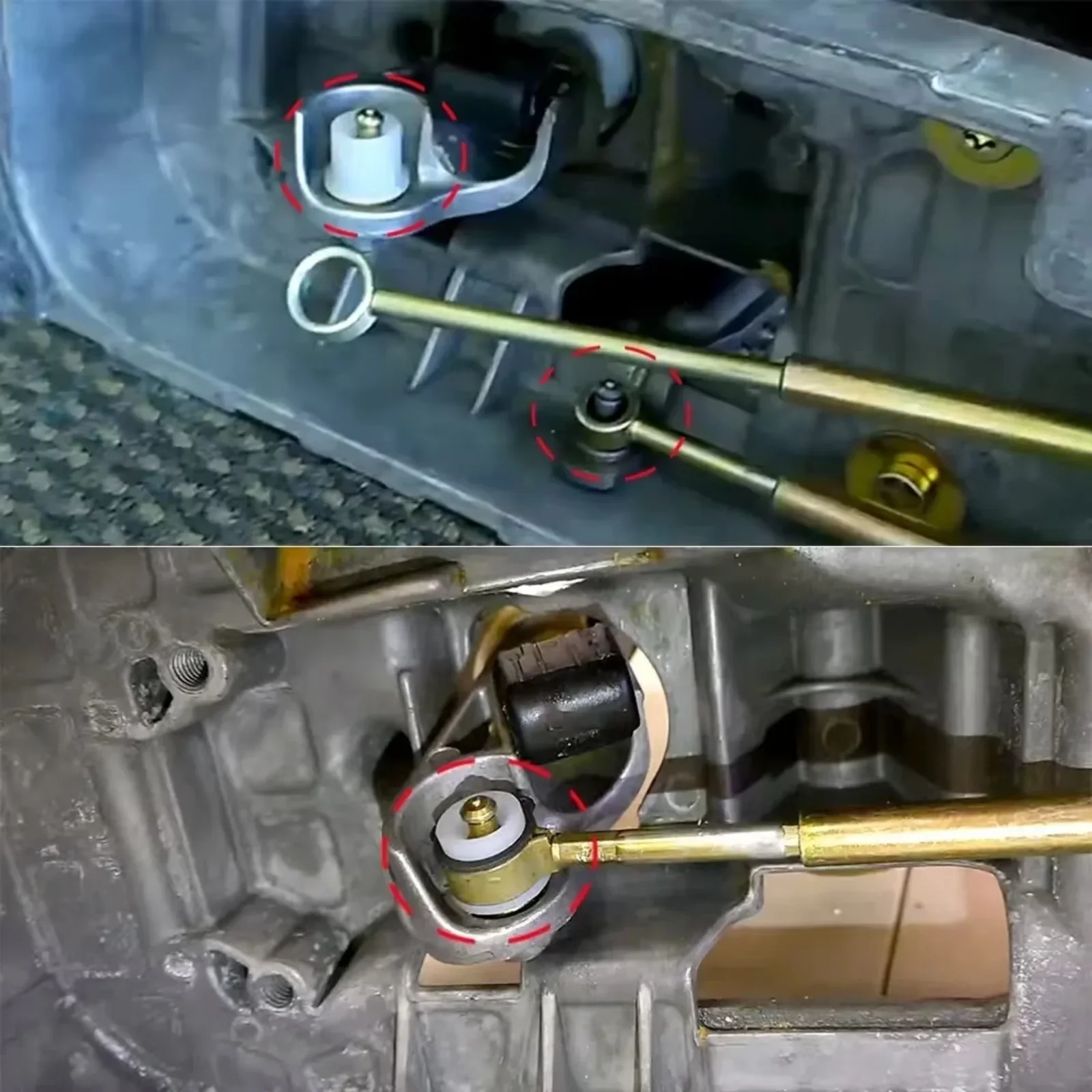 For Audi A1 8X A2 8Z A3 8L 8P TT 8N 8J Upgrade Manual Shift Cable Bushing Gear Selector Lever Linkage Pivot 1K0711265 1K0711266B