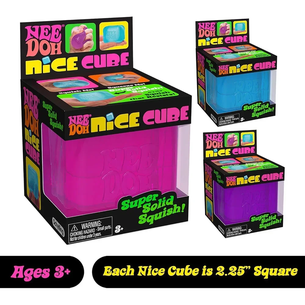 Schylling Needoh Nice Cube Sensory Fidget Cube Stress Relief Anxiety Sensory Tool for Focus ADHD & Calming Office Desk Gadget 2 Schylling Needoh Nice Cube Sensory Fidget Cube Stress Relief Anxiety Sensory Tool for Focus ADHD & Calming Office Desk Gadget 2