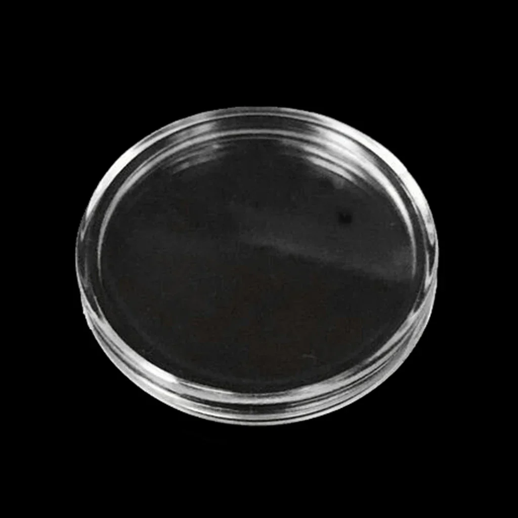 20PCS Transparent 50mm Coin Cases Plastic Coin Capsules Storage Box, 50mm Diameter Coins Organizer Collection Supplies 5
