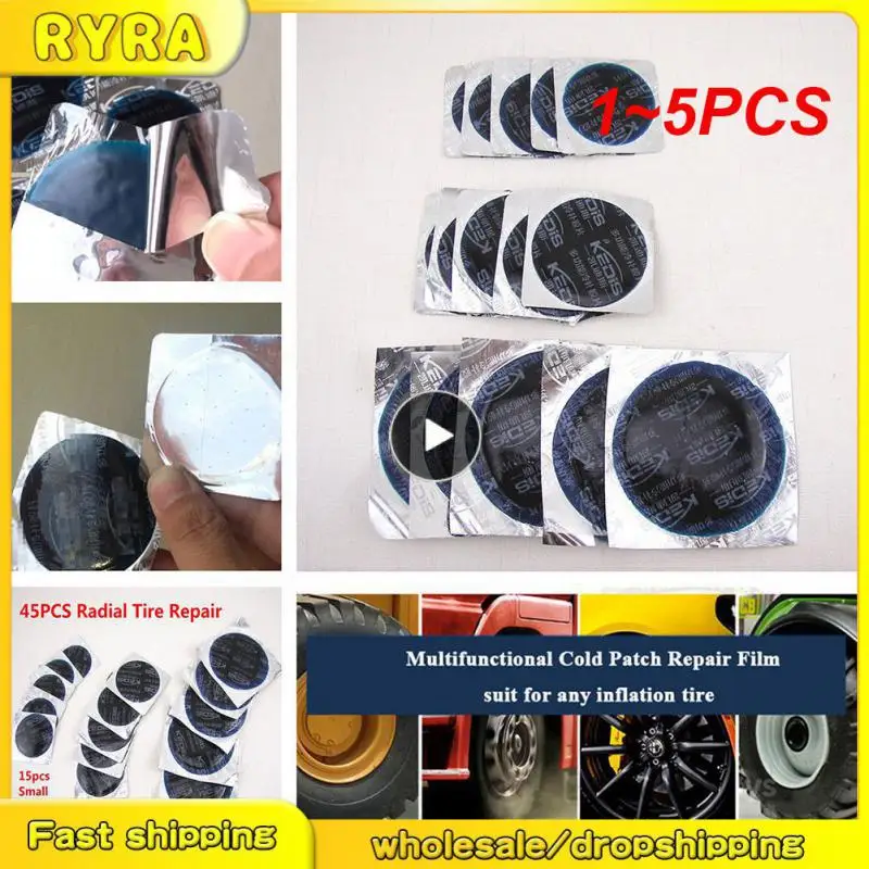 

1~5PCS Car Auto Round Rubber Tire Patch Cycle Repair Tools Cycling Bike Tire Tyre Inner Tube Puncture Repair Tool