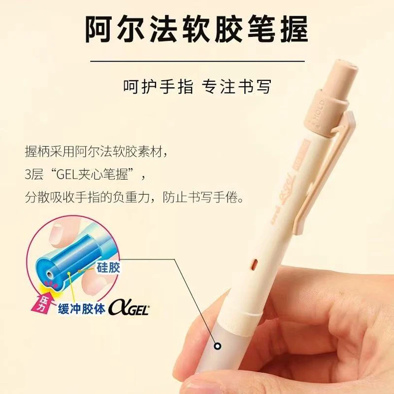 Japan UNI Mechanical Pencil M5-1009GG Dual Mode SWITCH Rotation Anti Fatigue Student 0.5/0.3mm Activity Pencil Stationery