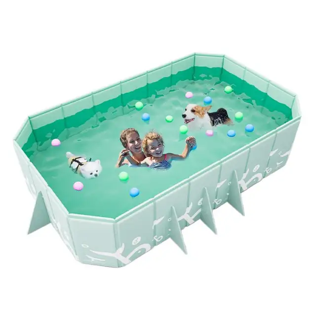 Piscina pieghevole per bambini Piscina pieghevole portatile addensata Piscina a terra Piscina all'aperto Piscina a terra pieghevole dura e confortevole 1