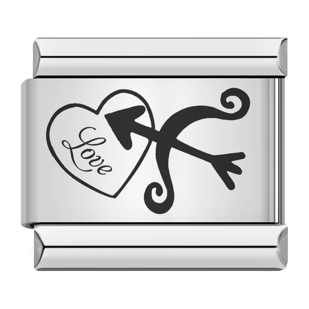 Romantic Heart Love Charm Stainless Steel Jewelry