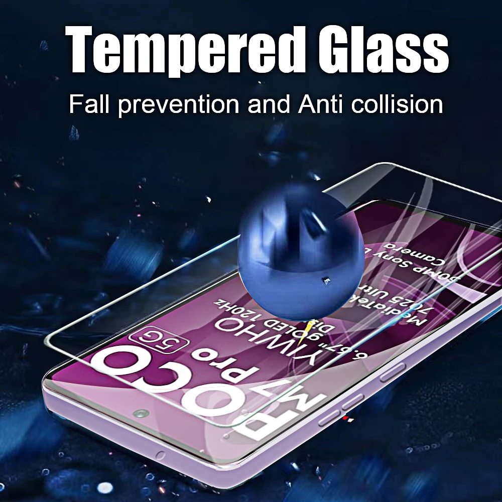 Premium Tempered Glass Screen Protectors - 4 Pack, Full Coverage Film