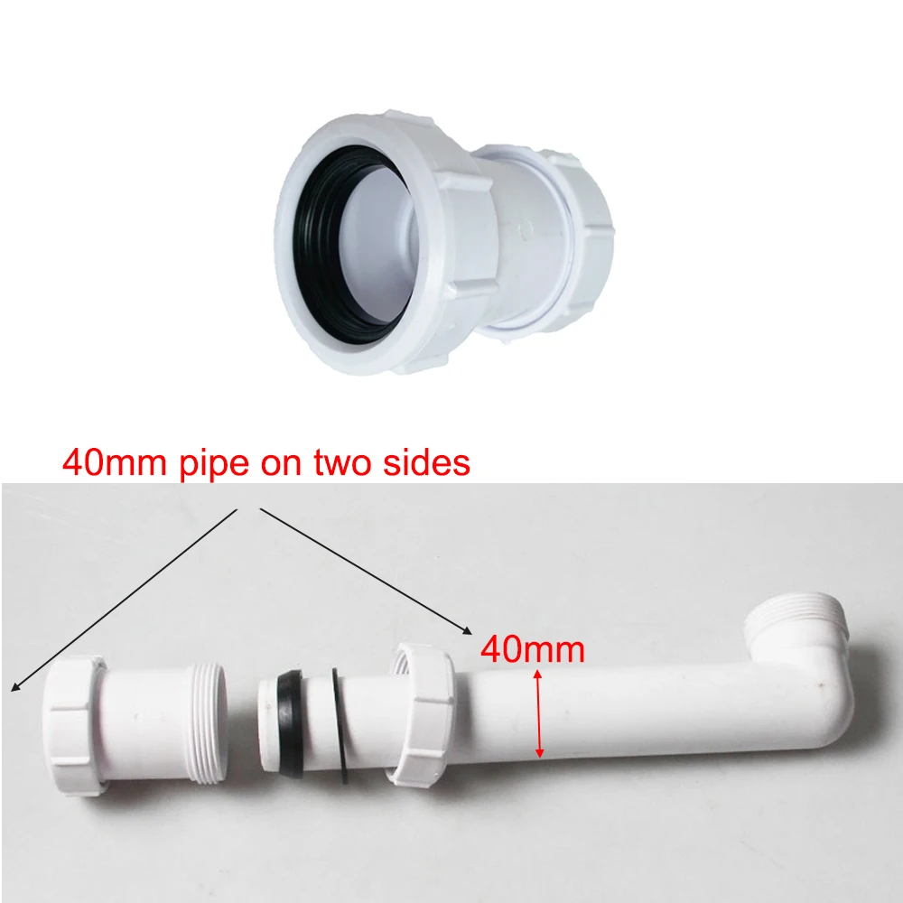 Kitchen Sink Drainage Adaptor Bashroom Basin Drain Pipe Connector Thread Y Shape Basin Sewer Joint Accessories ABS Rubber Rubber Hose Pipe Fitting Pipe Fitting Tee Adapter Water Pipe Fitting
