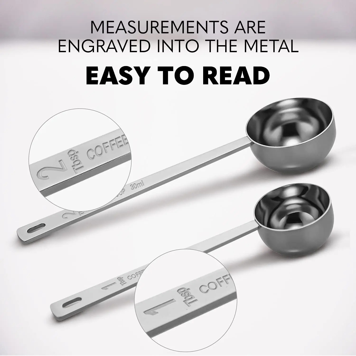 Stainless Steel Coffee Measuring Spoon 2