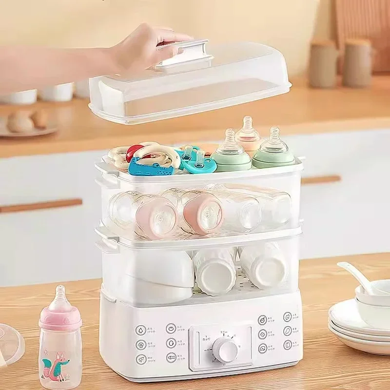 New Electric Steamer Steamer Box Small Three-layer Multi-function Electric Boiler Automatic Power-off Breakfast Machine