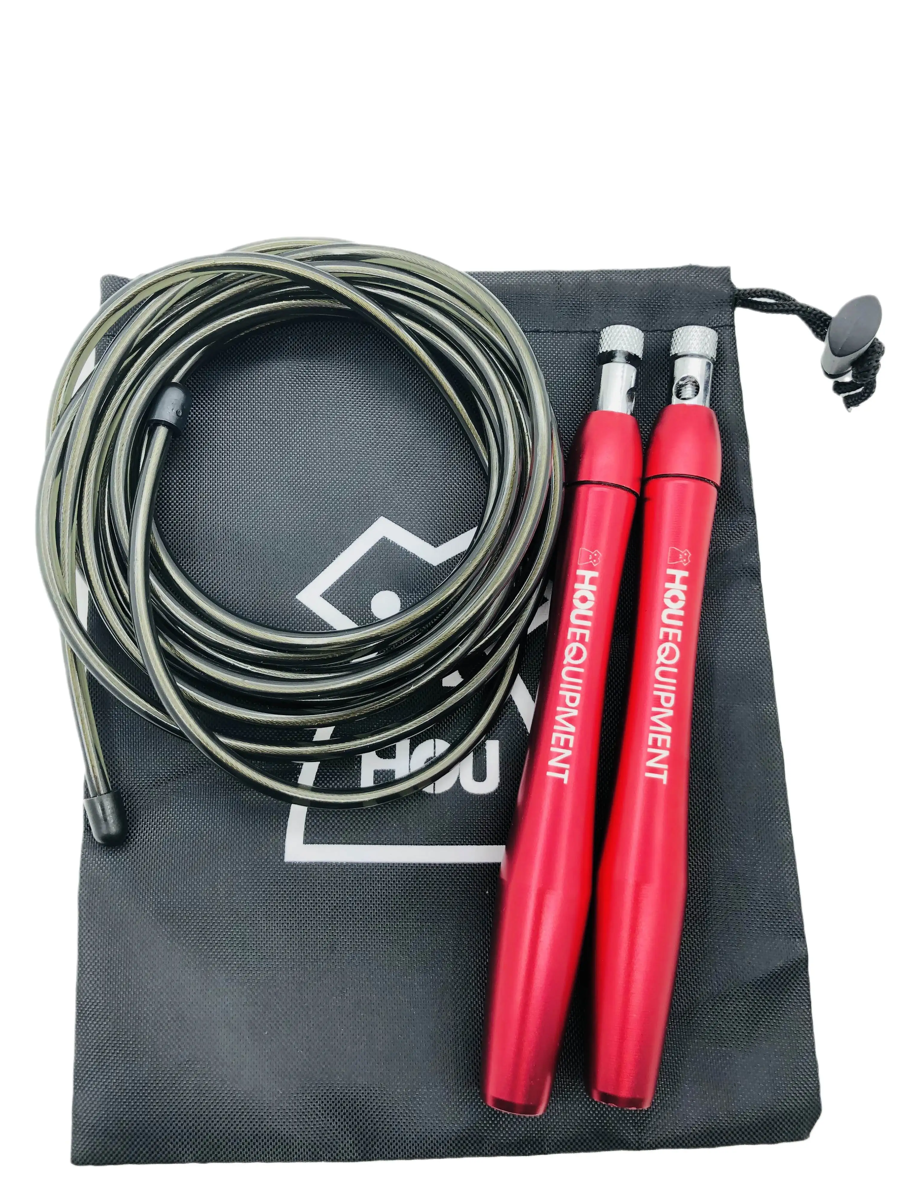 HOU Excercise Light Bearing Skipping Ropes Steel Wire Crossfit Boxing MMA Training Anti-slip Adjustable Fitness Name