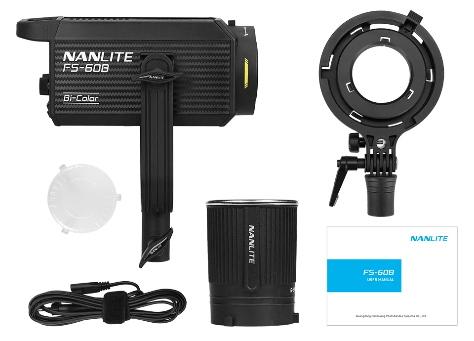Nanlite FS-60B Led video Light COB Balanced Daylight Dual 2700K